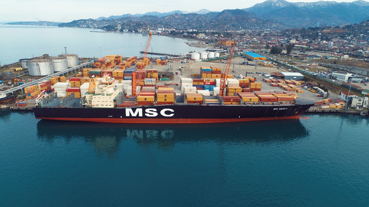 «MSC Edith II» makes history: the longest container carrier is in the port of Batumi